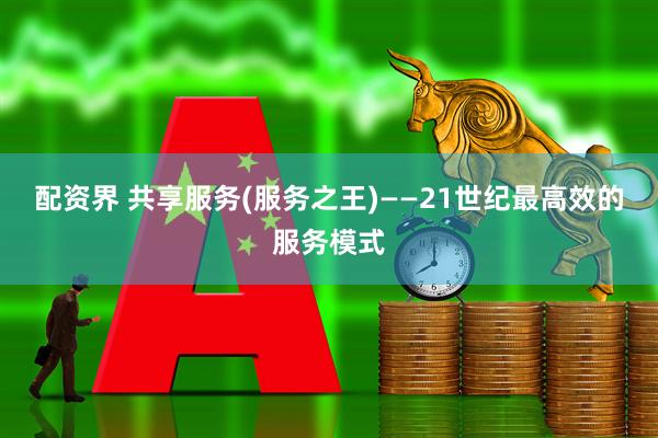 配资界 共享服务(服务之王)——21世纪最高效的服务模式